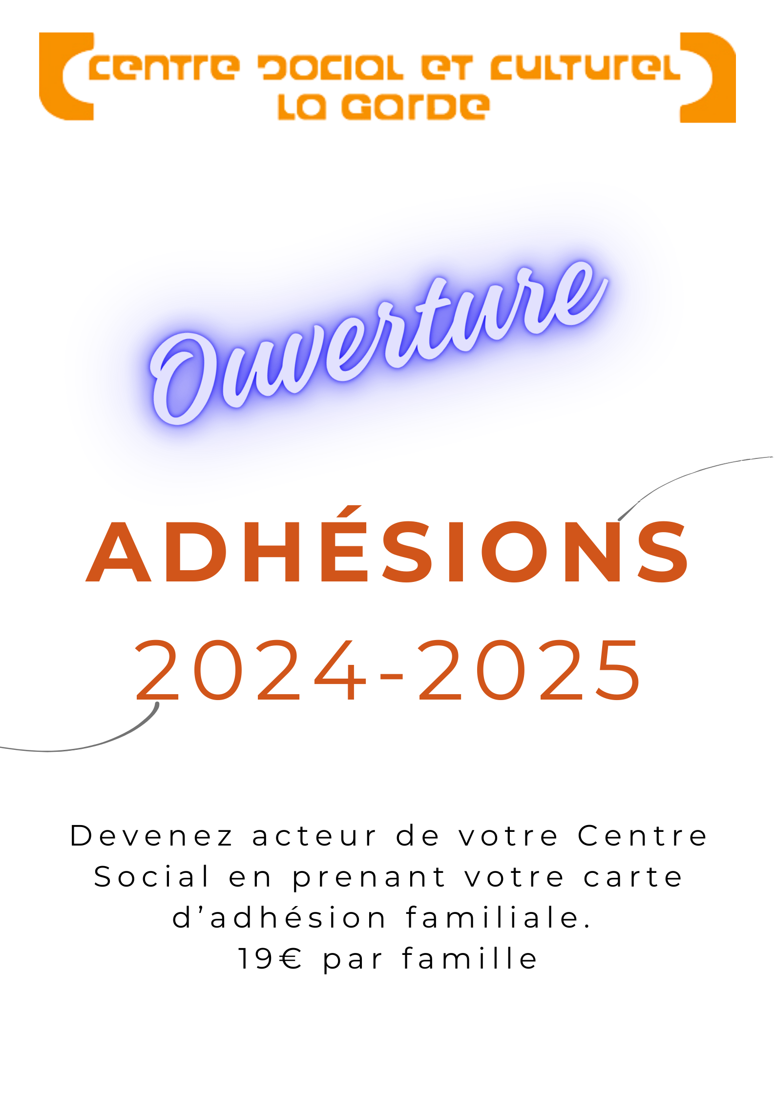 Ouverture adhésion