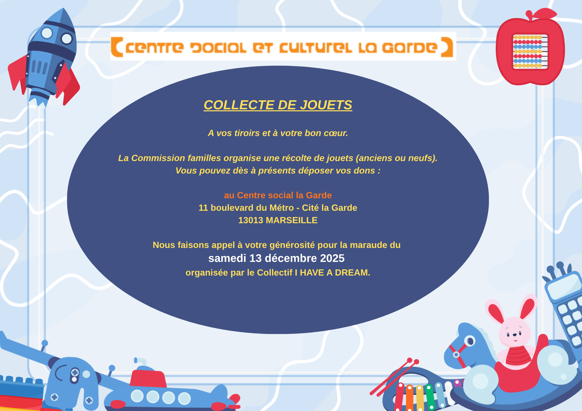 Blue Cute Illustrative Children Toys A4 Landscape(4)